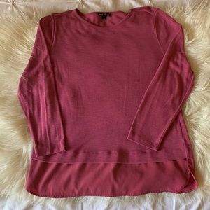 Like New J. Crew Mixed Media Top